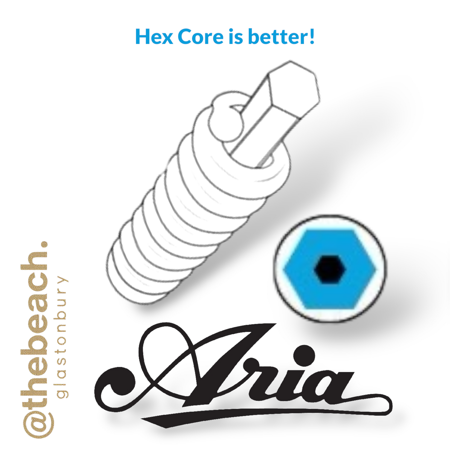 Aria Hex Core Acoustic Guitar Strings
